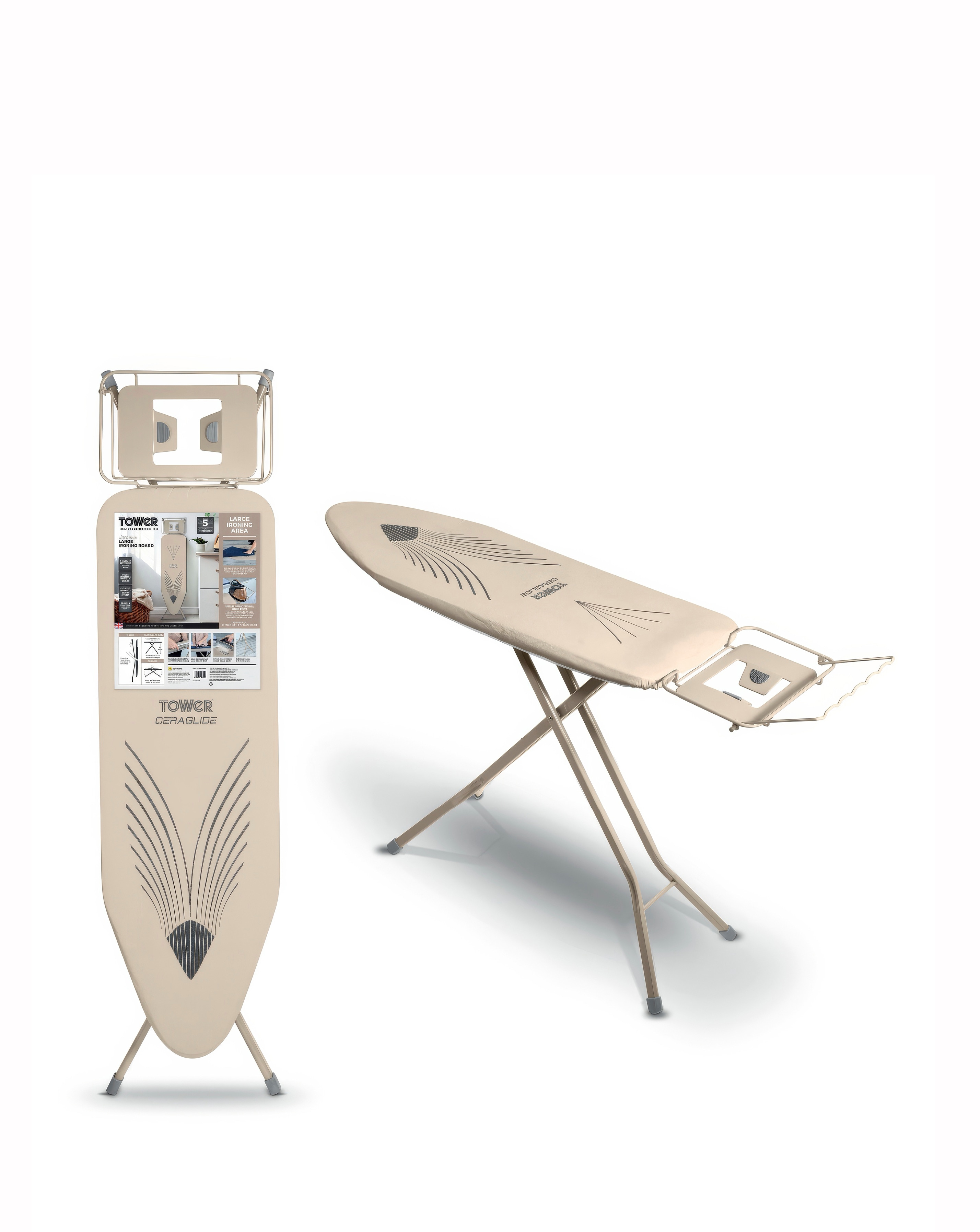 Tower Latte Ceraglide Plus Ironing Board