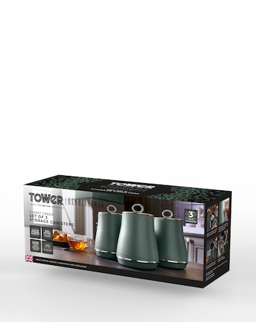 Tower Renaissance Green Set of 3 Canisters