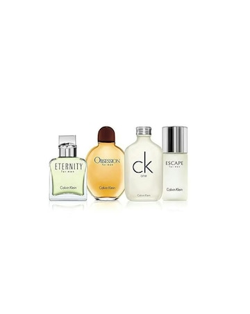 Calvin Klein Mens 4 Piece 15ml Mini Fragrance Set