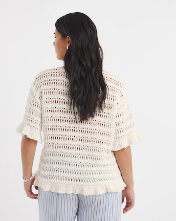 Crochet Top with Turtle Applique