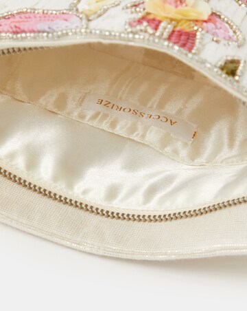 Accessorize Floral Sequin Clutch Bag