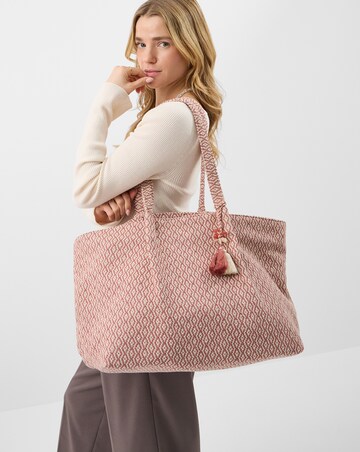 Accessorize Woven Aztec Shopper Bag