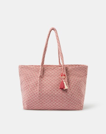 Accessorize Woven Aztec Shopper Bag