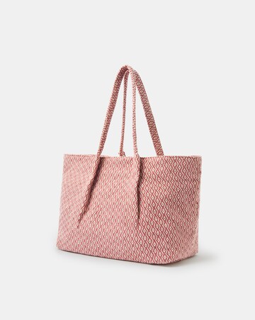 Accessorize Woven Aztec Shopper Bag