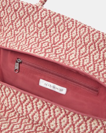 Accessorize Woven Aztec Shopper Bag