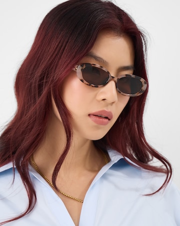 Accessorize Tort Oval Sunglasses