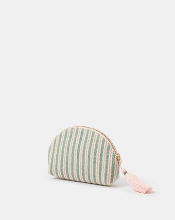 Accessorize Embellished Strawberry Stripe Coin Purse