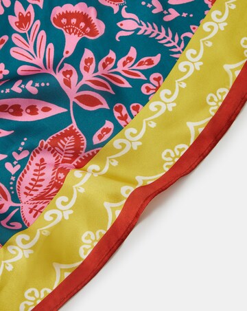 Accessorize Tropical Print Square Satin Scarf