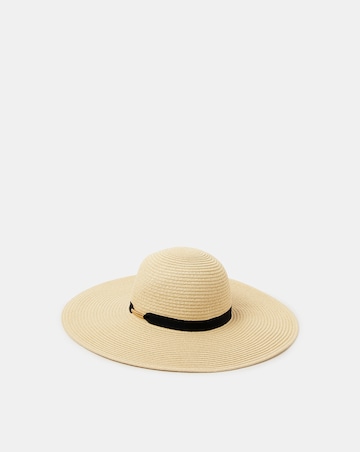 Accessorize Floppy Straw Hat