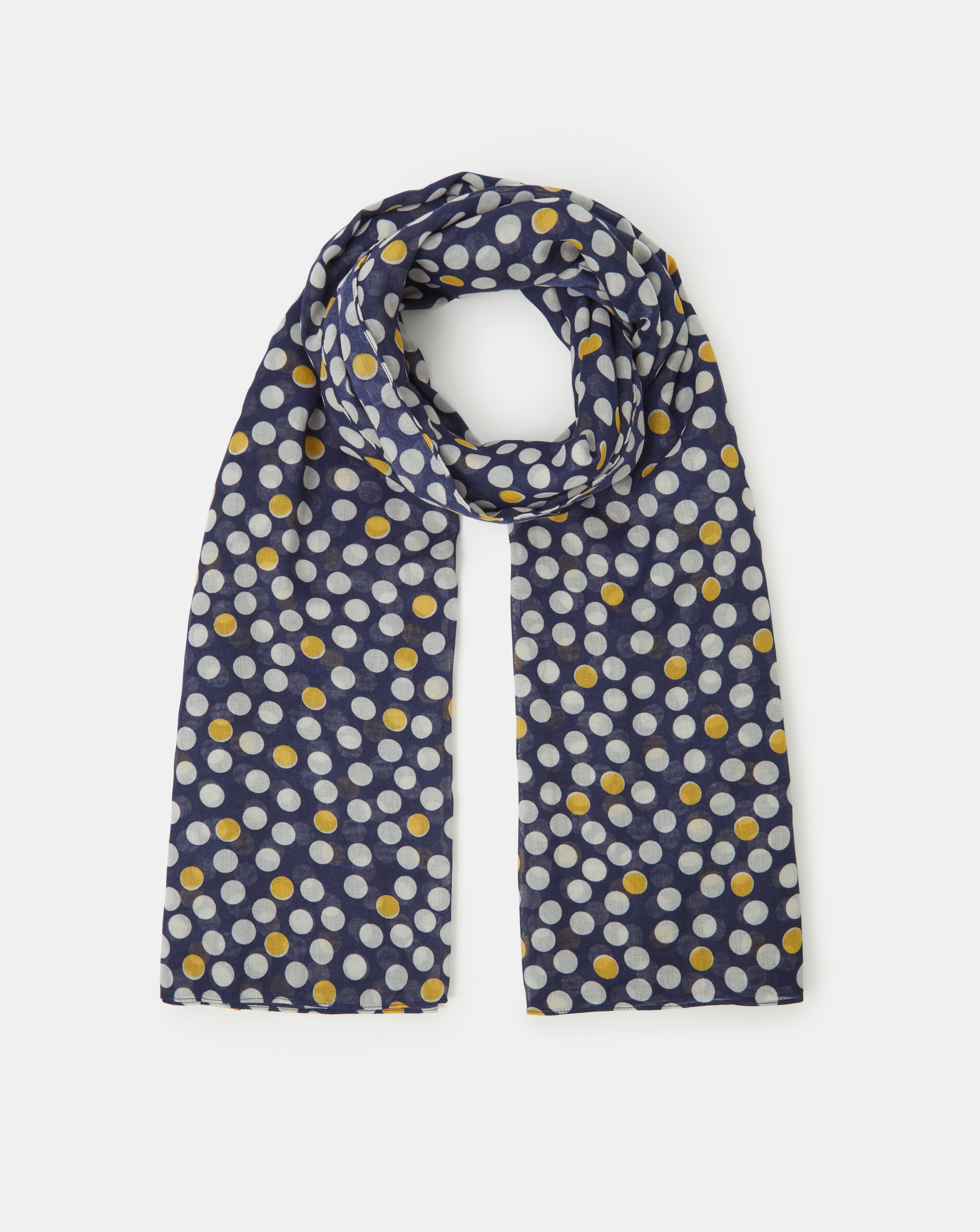 New In - Accessorize Lightweight Polka Dot Scarf