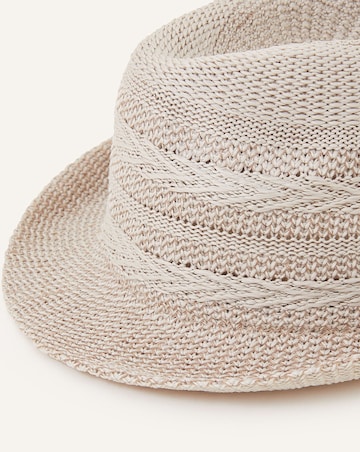 Accessorize Chevron Packable Trilby Hat