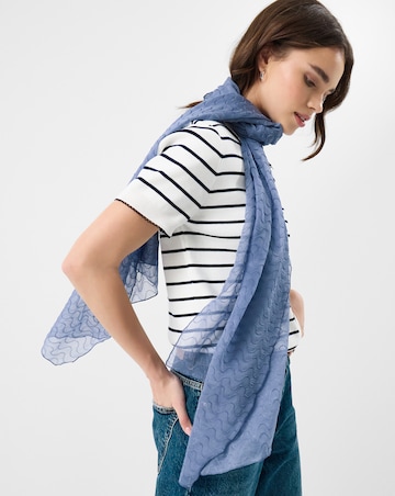 Accessorize Lightweight Wave Stitch Scarf