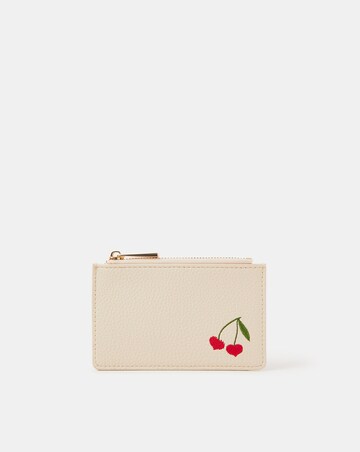 Accessorize Cherry Embroidered Card Holder