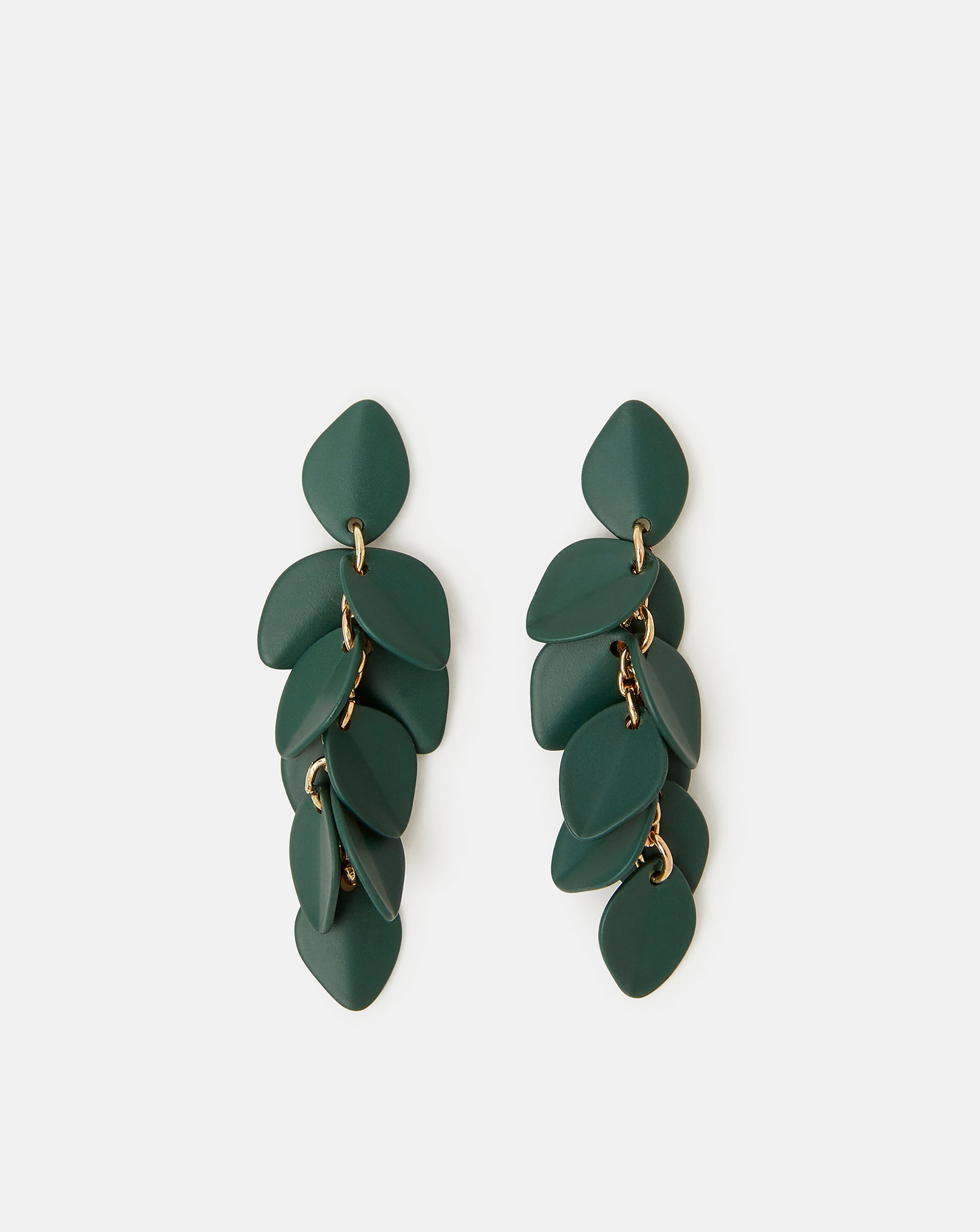 New In - Accessorize Willow Leaf Drop Earrings