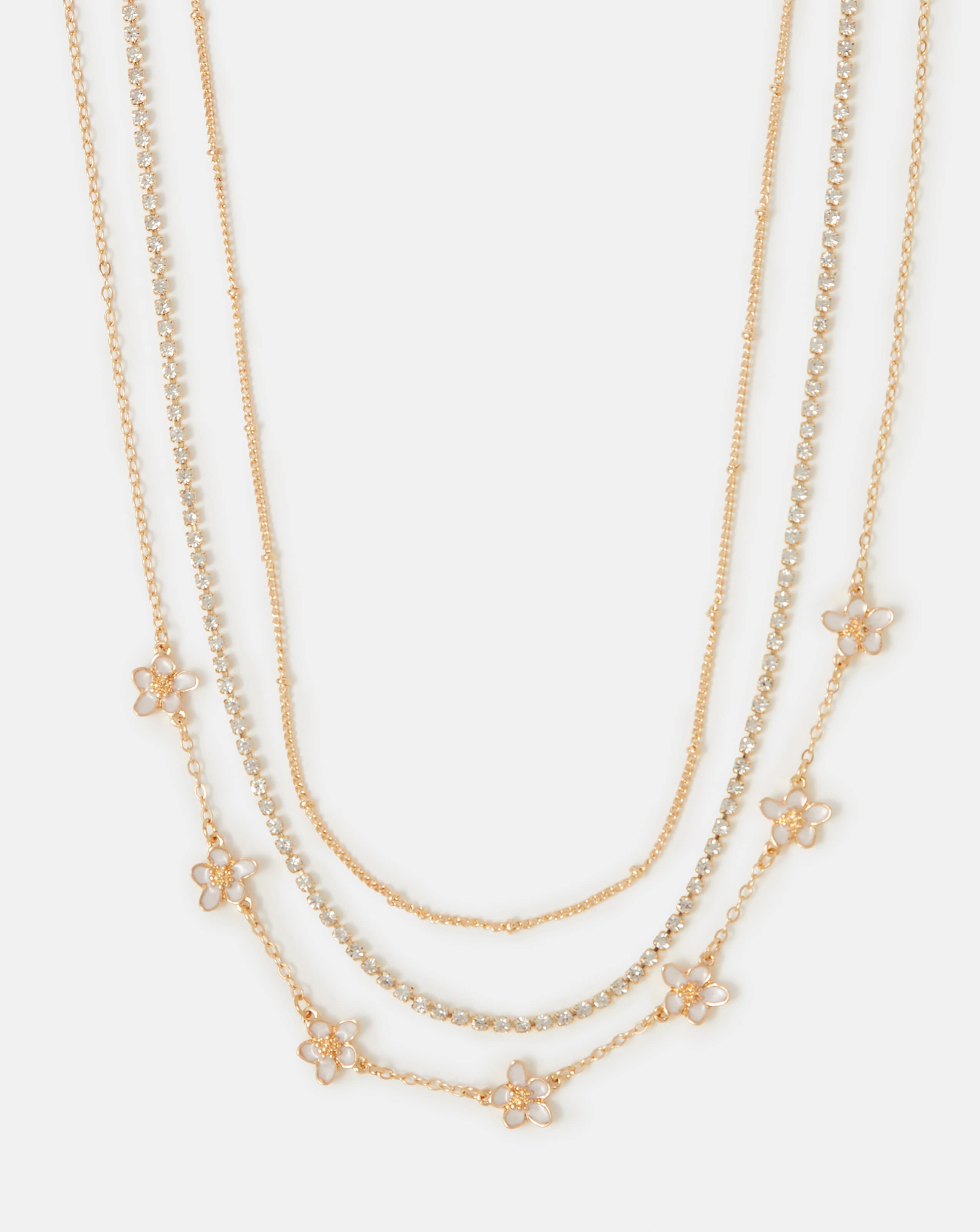 New In - Accessorize Flower Chain Necklaces