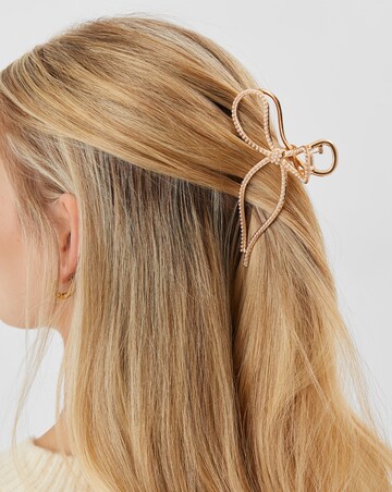 Accessorize Pearl Bow Claw Clip