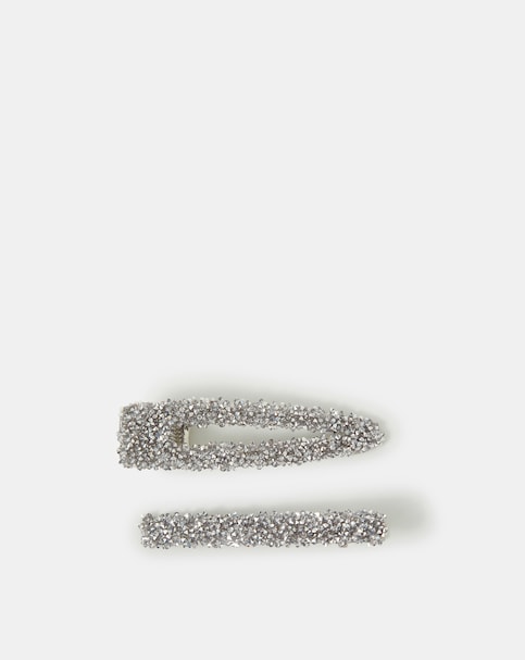 Accessorize 2-Pack Encrusted Hair Clips