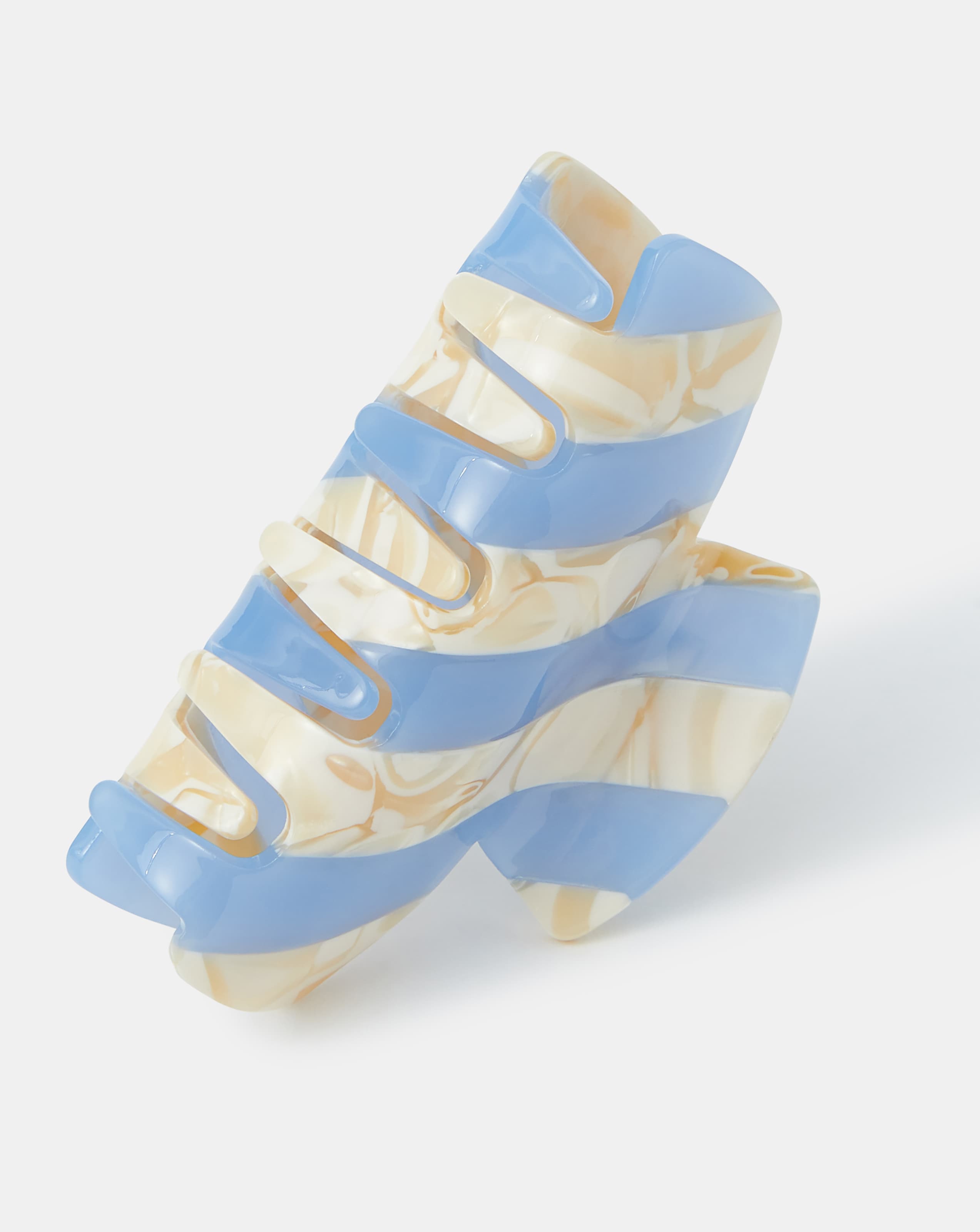 New In - Accessorize Stripe Marble Claw Clip