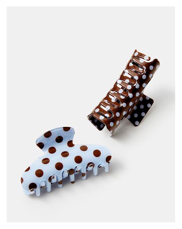 Accessorize 2-Pack Polka Dot Claw Clips