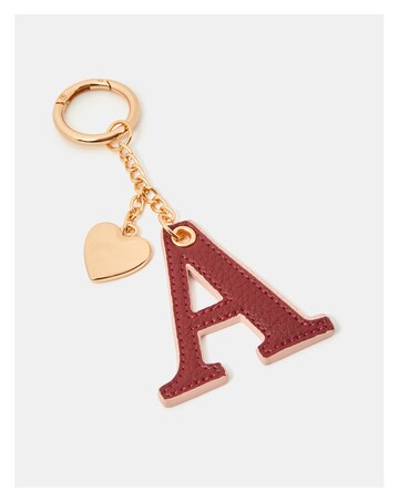 Accessorize Initial Heart Bag Charm