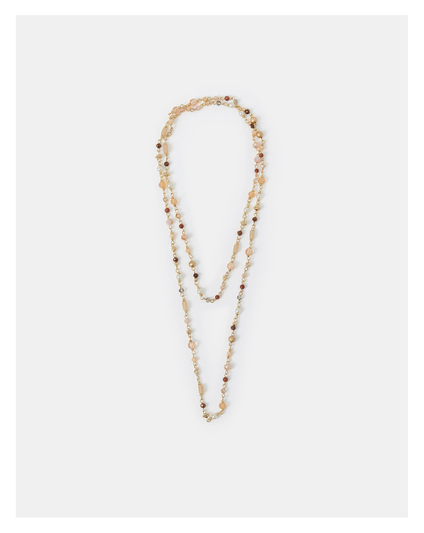 Accessorize Long Bead Chain Necklace