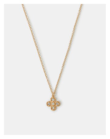 Accessorize Clover Pendant Necklace