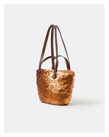 Accessorize Sequin Woven Beach Bag