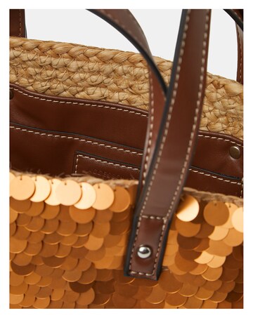 Accessorize Sequin Woven Beach Bag