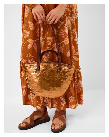 Accessorize Sequin Woven Beach Bag