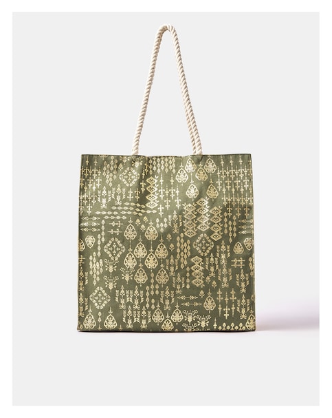 Accessorize Foil Print Beach Bag