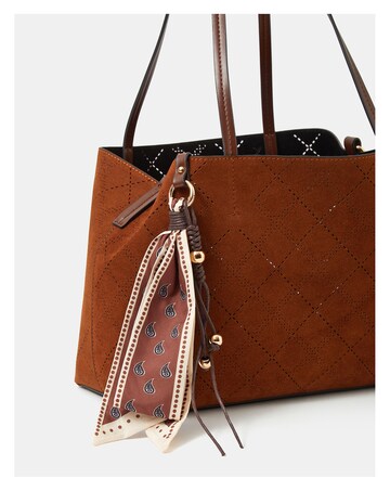 Accessorize Faux Suede Scarf Tote Bag