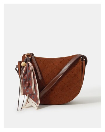 Accessorize Suede Scarf Crossbody Bag