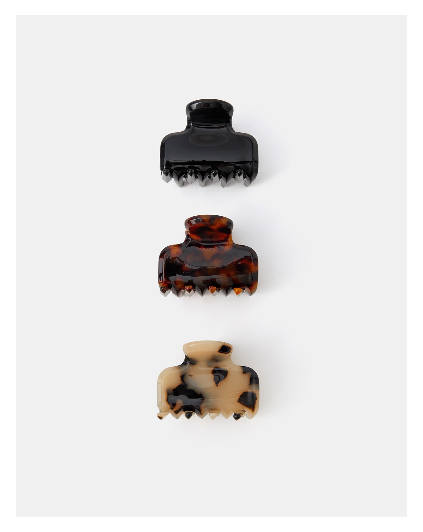 Accessorize 3-Pack Mini Tort Claw Clips