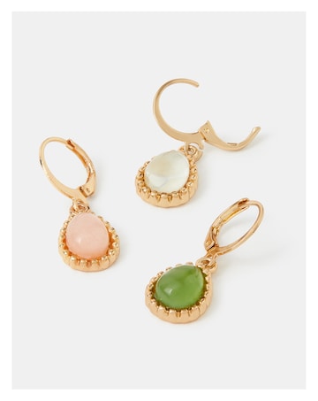 Accessorize 3-Pack Teardrop Hoop