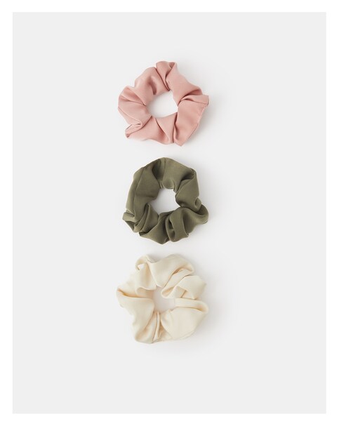Accessorize 3-Pack Satin Hair Scrunchies
