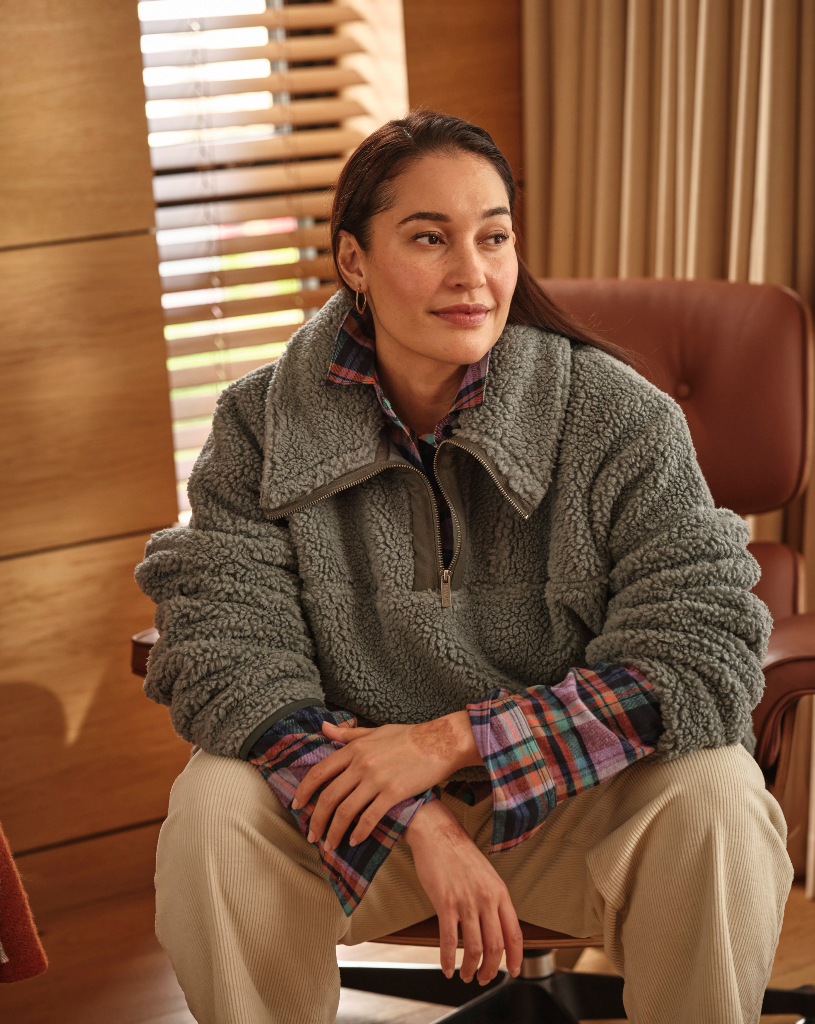 FatFace Parker Half Neck Fleece