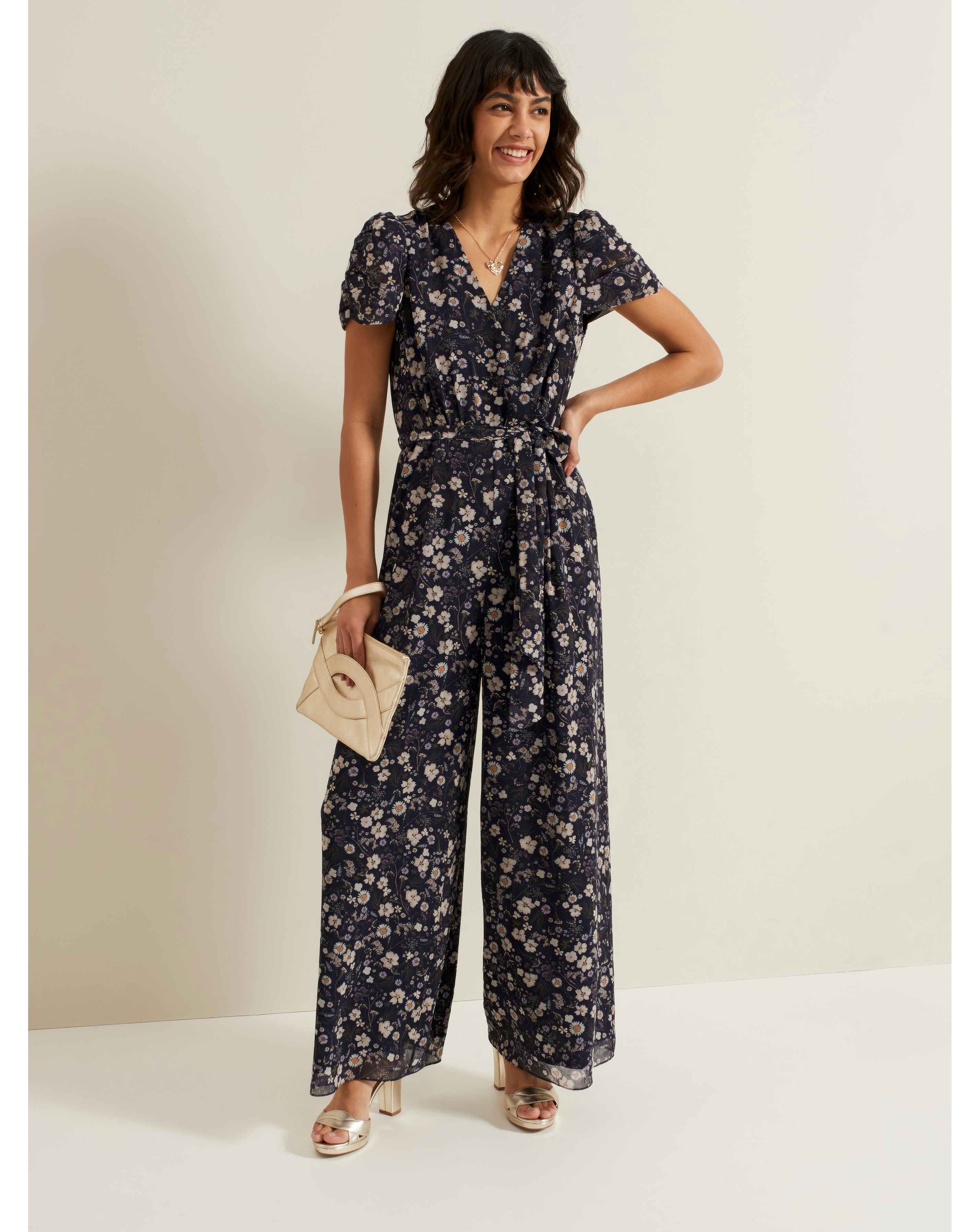 Phase Eight Helene Floral Print Jumpsuit | Ambrose Wilson
