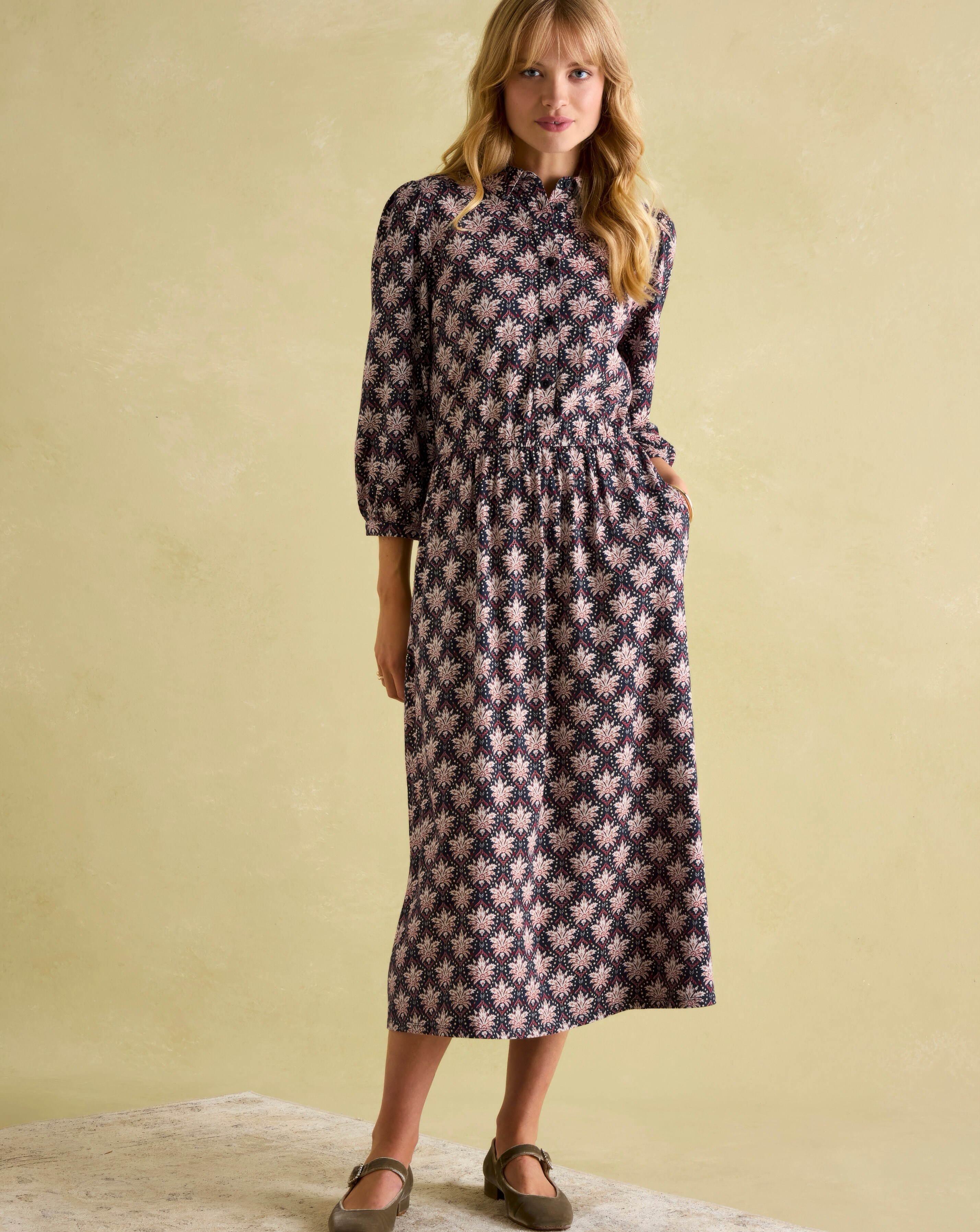 Joules Hazel Geo Midaxi Dress