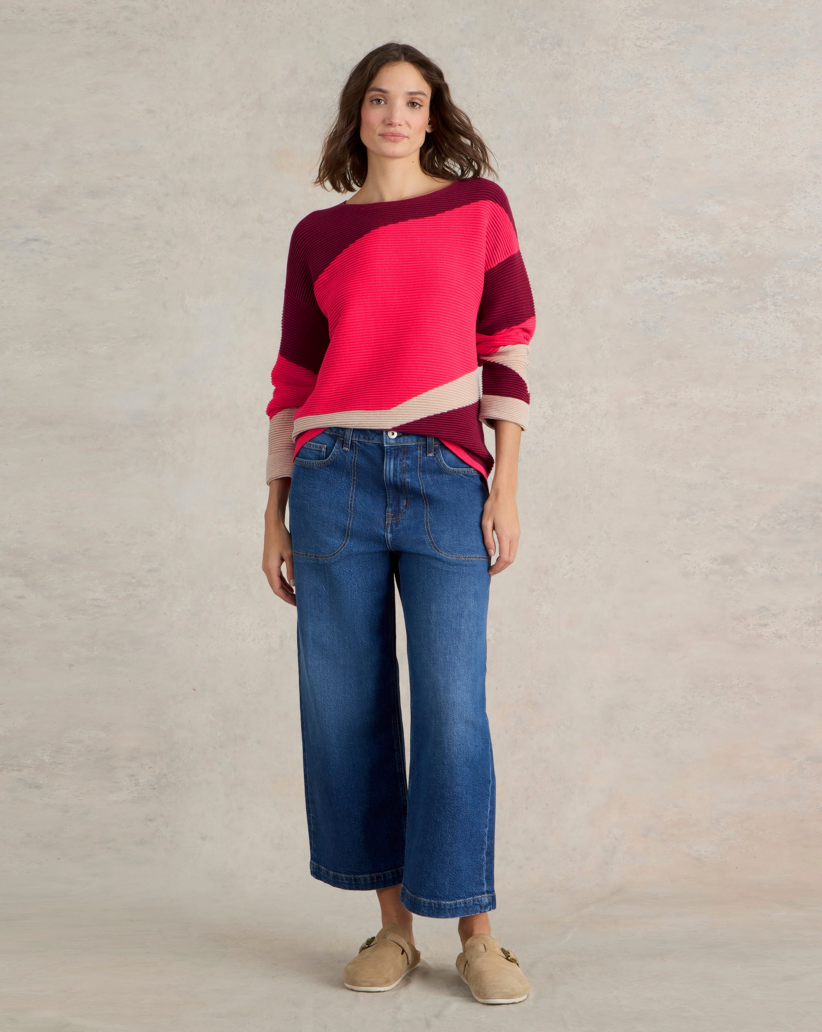 White Stuff Jana Abstract Jumper