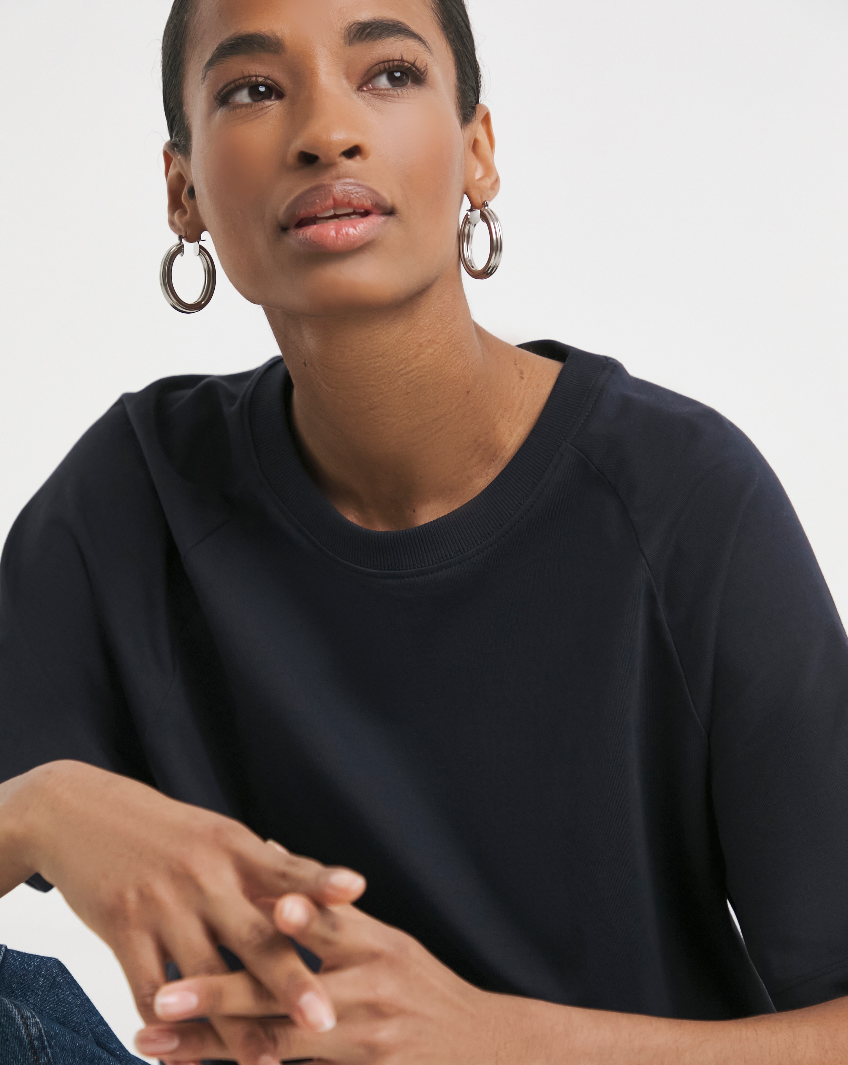 Crew Neck Raglan T-shirt