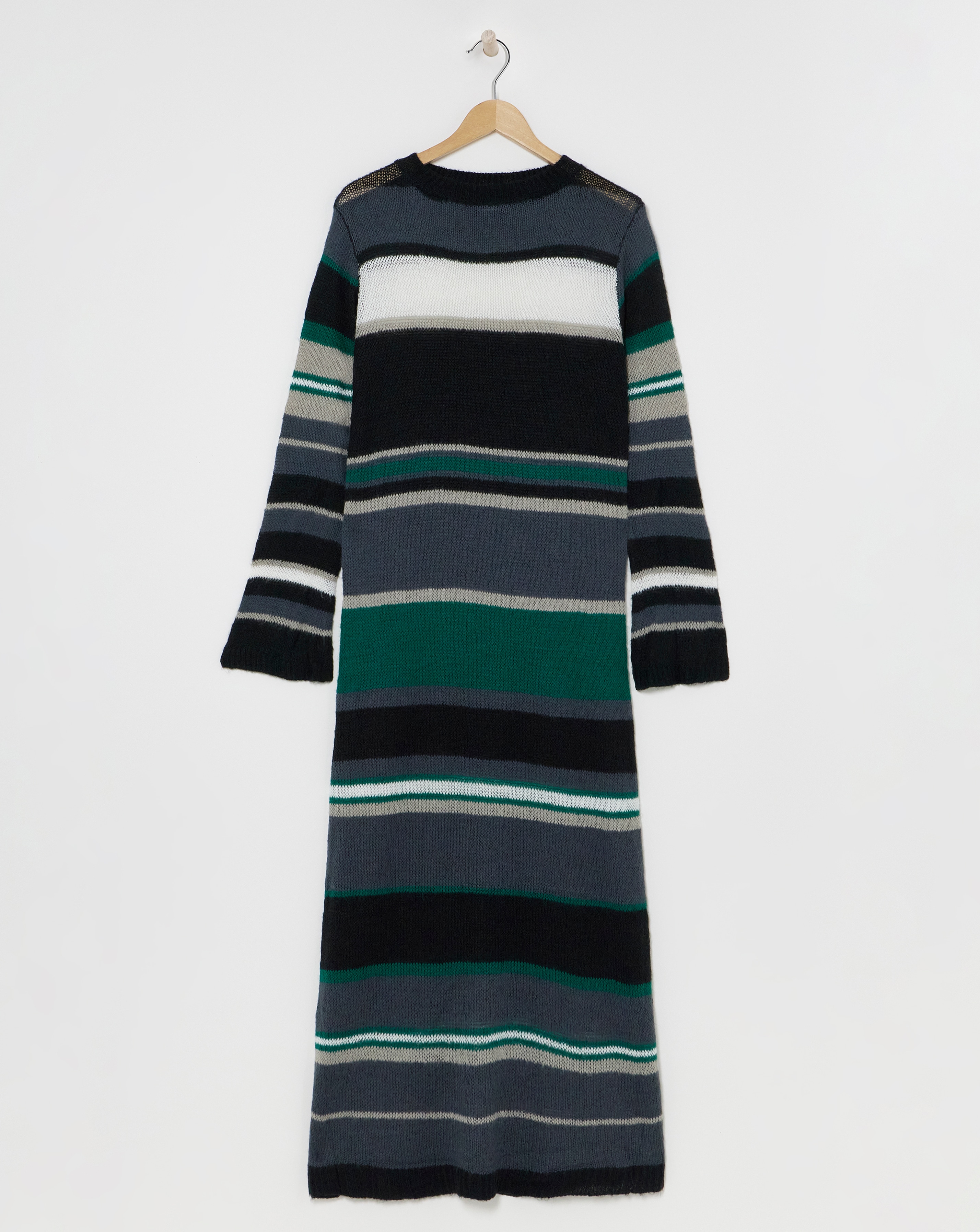 Stripe Knitted Midaxi Dress