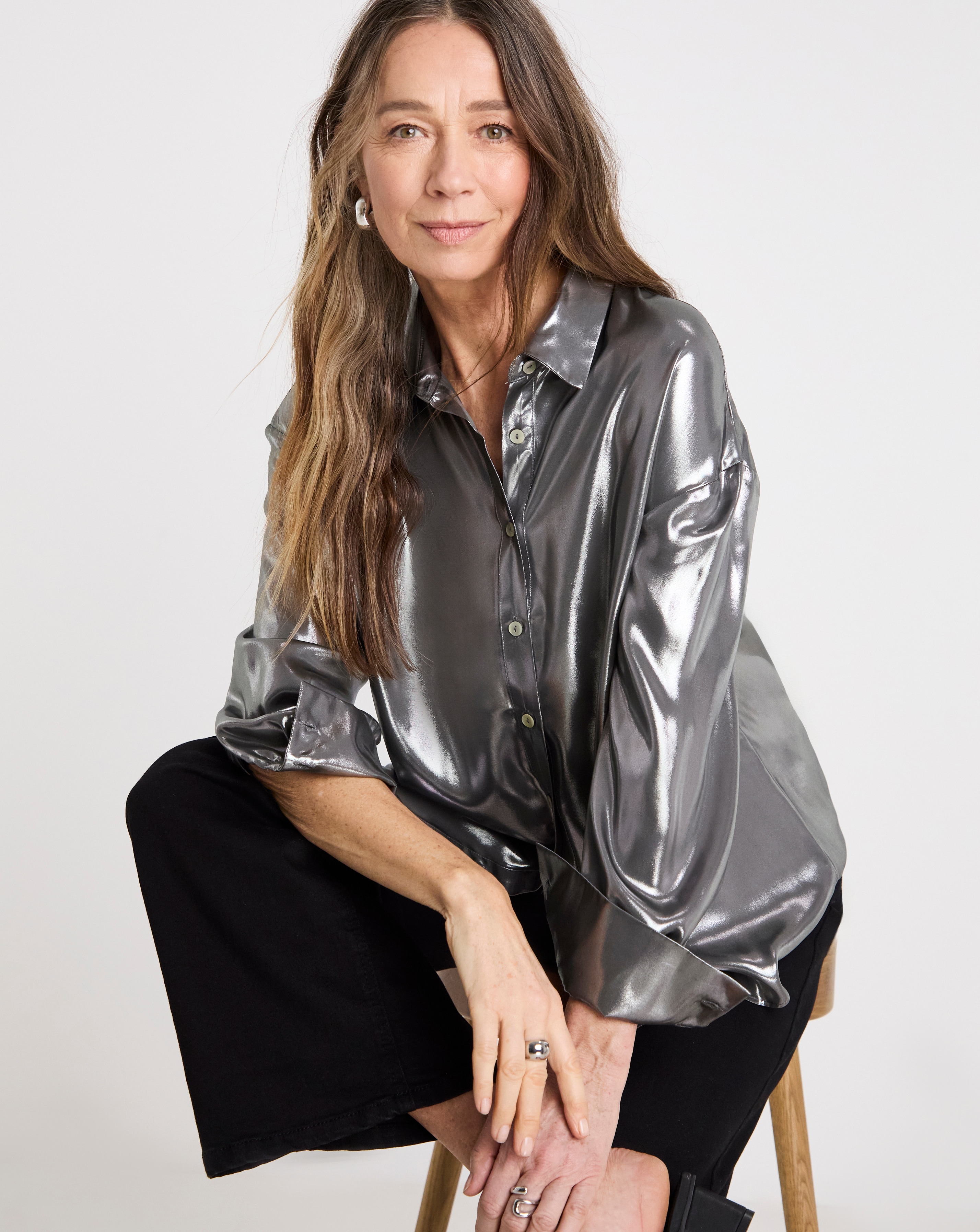 New In - Metallic Shirt