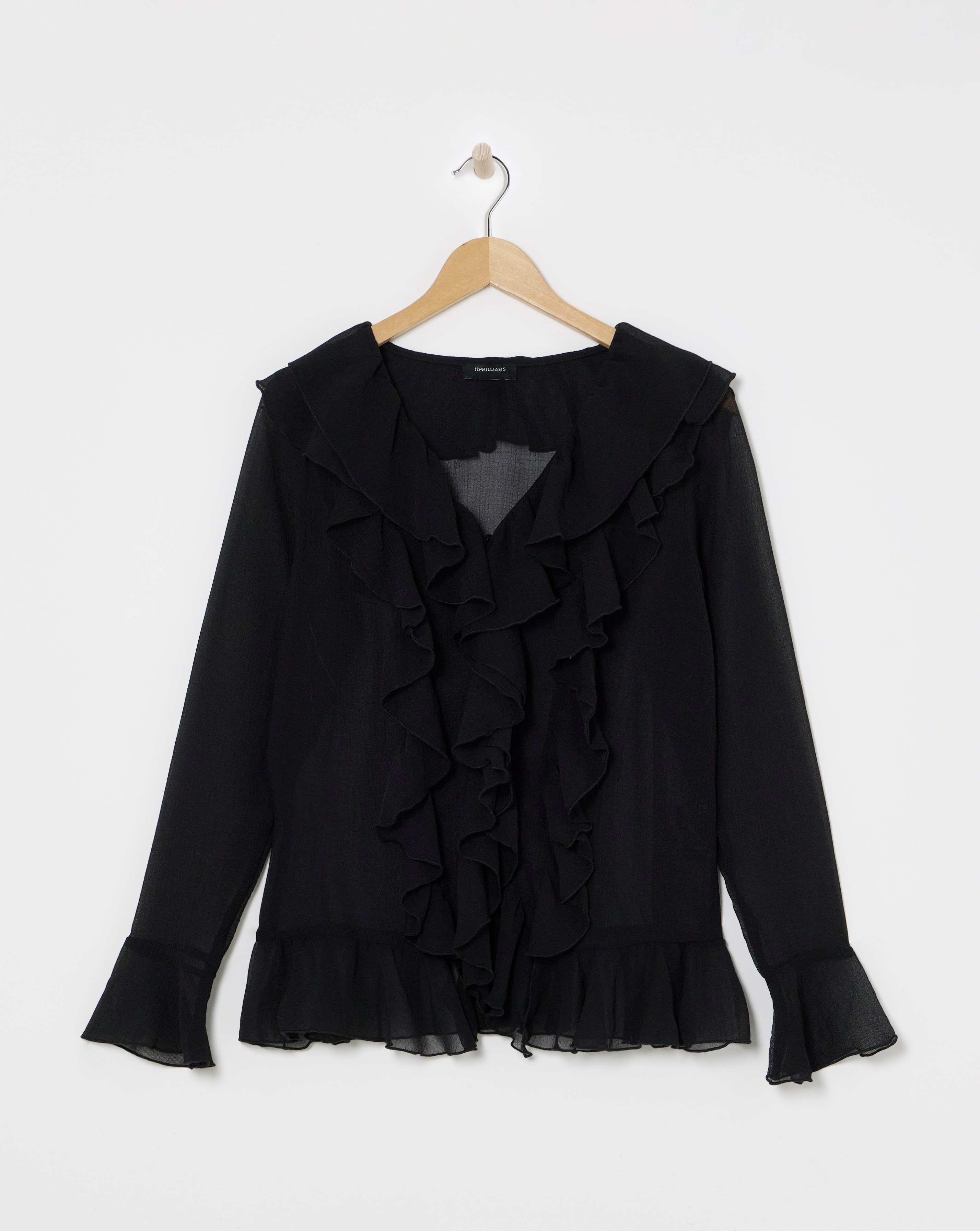 Ruffle Long Sleeve Blouse