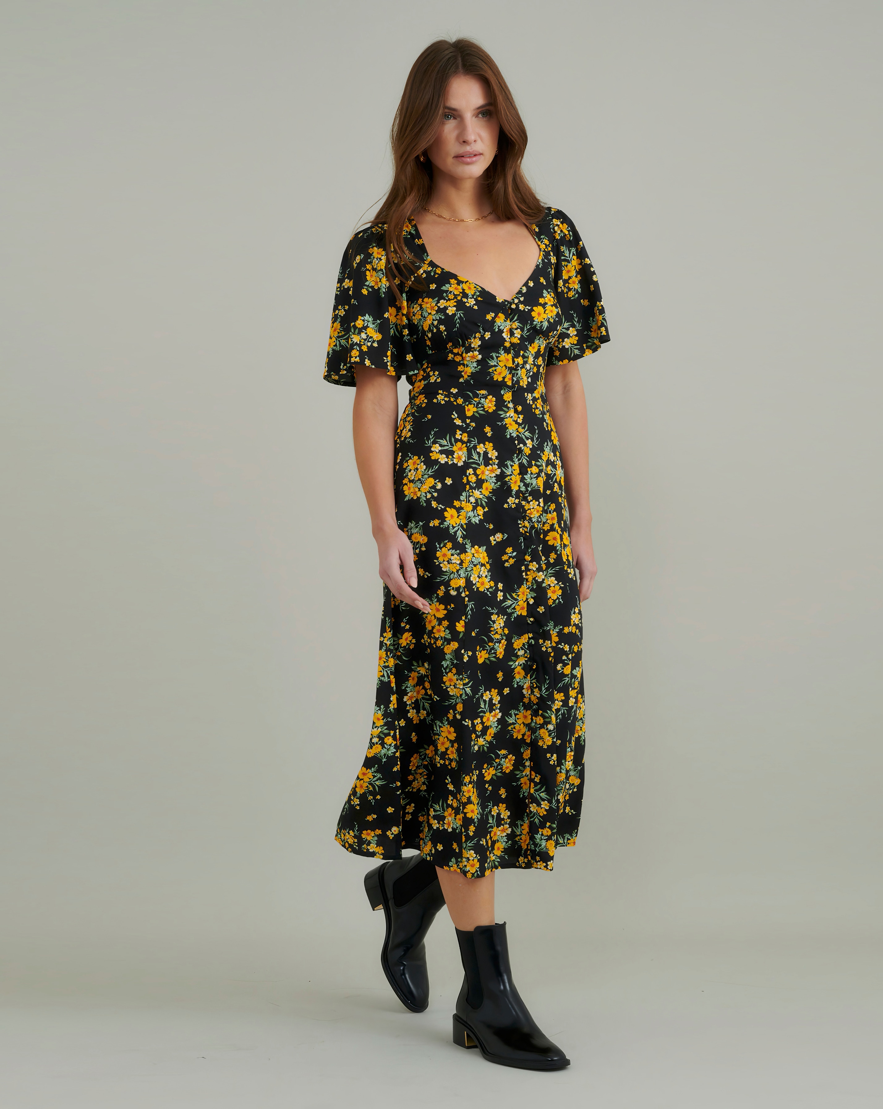 Nobody's Child Midi Dress