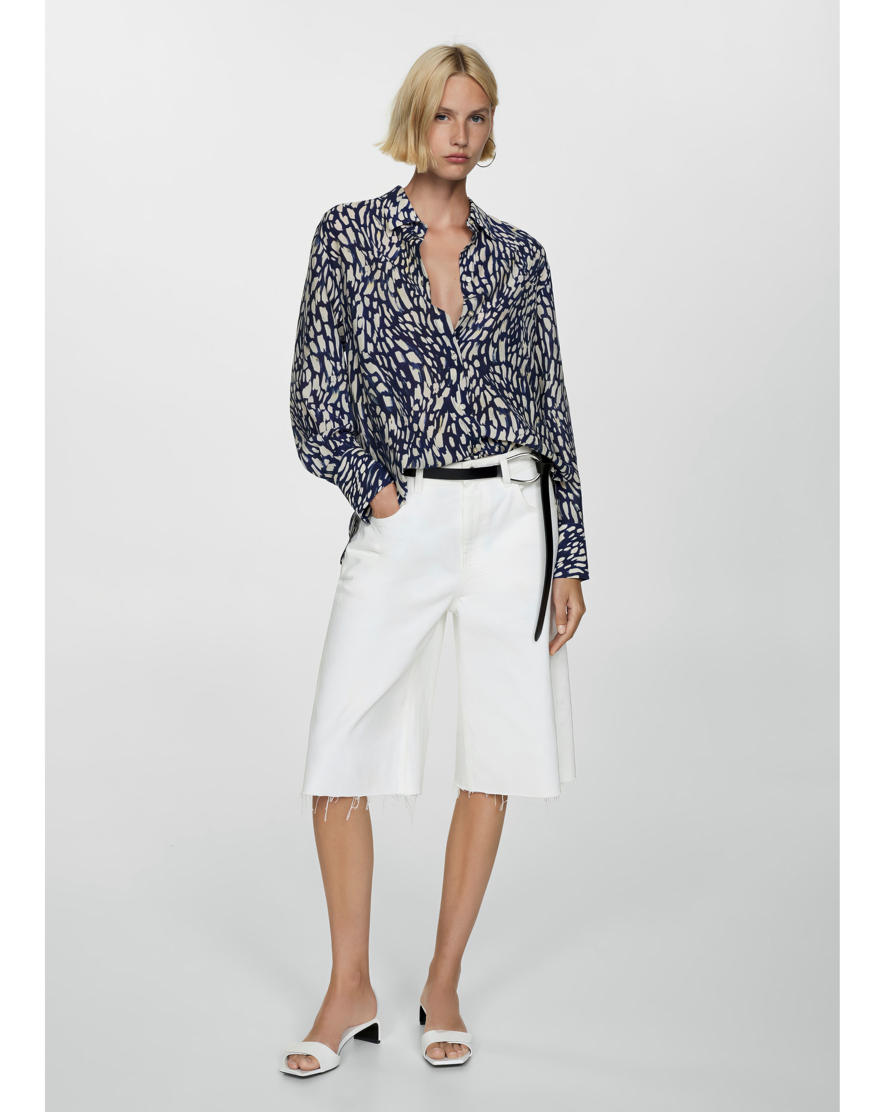 Mango Camila Abstract Shirt