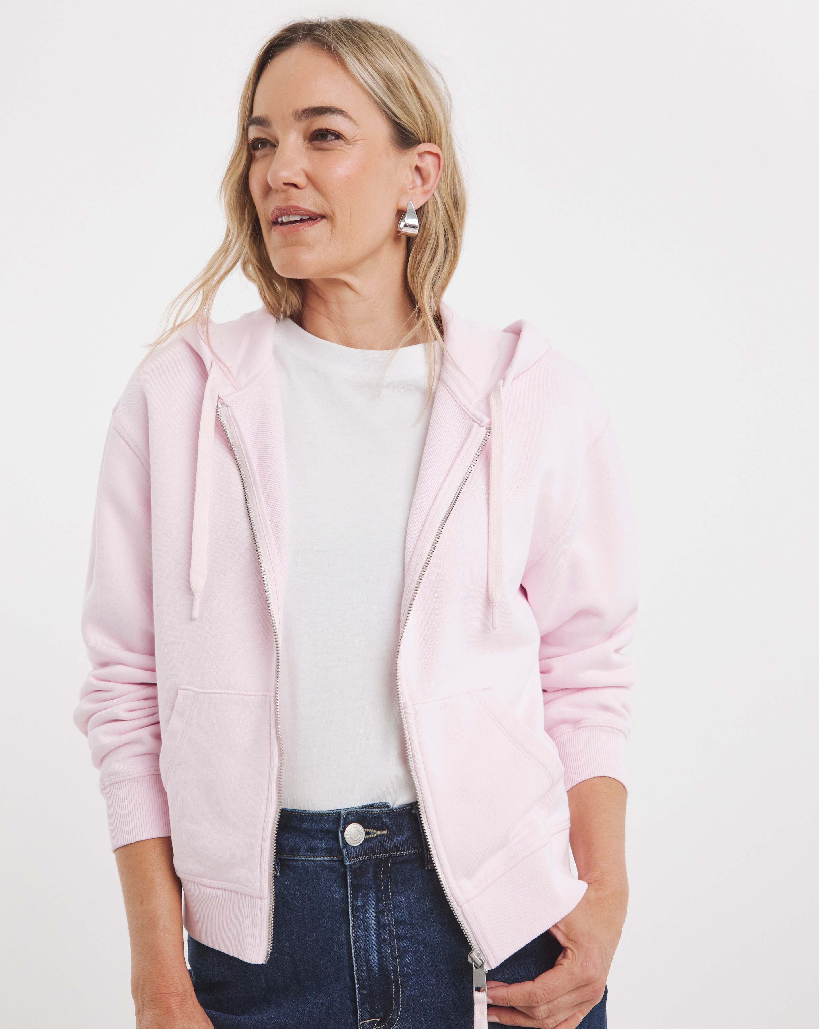 Tommy Hilfiger Script Zip Hoodie