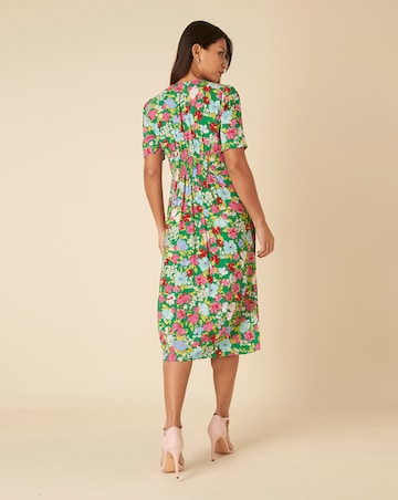 Nobody's Child Alexa Midi Dress Lily Floral Green
