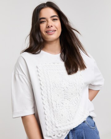 Native Youth Crochet Panel T-Shirt