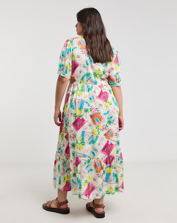 Native Youth Cut Out Twist Midi Dress