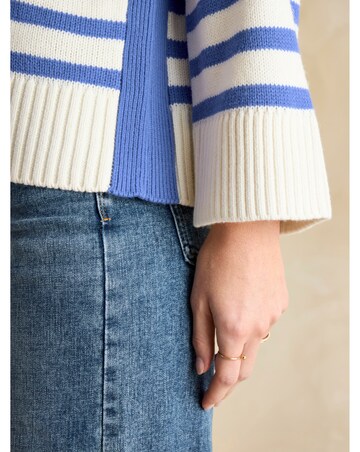 Joules Stripe Jumper with Side Panel